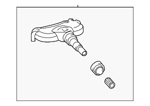 426070E030 - Electrical: Tire Pressure Monitoring System (TPMS) Sensor for Toyota: RAV4, Sienna Image