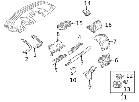 Instrument Panel Components for 2009 Smart Fortwo #0