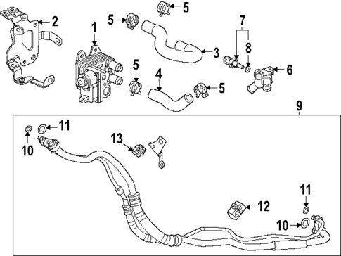 Radiator & Components for 2025 Honda CR-V #2