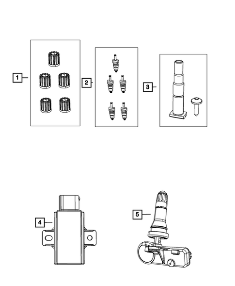 Tire Monitoring System for 2012 Dodge Durango #0