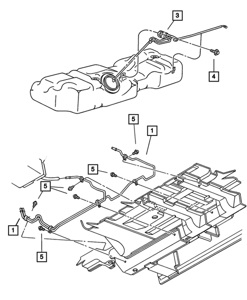Fuel Lines for 2001 Chrysler Voyager #0
