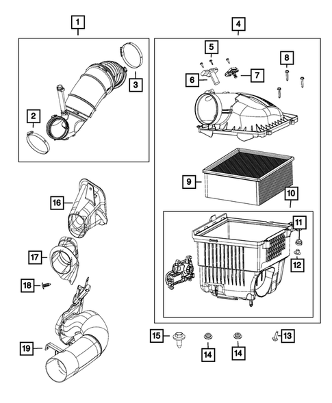 Air Cleaner for 2015 Ram 3500 #4