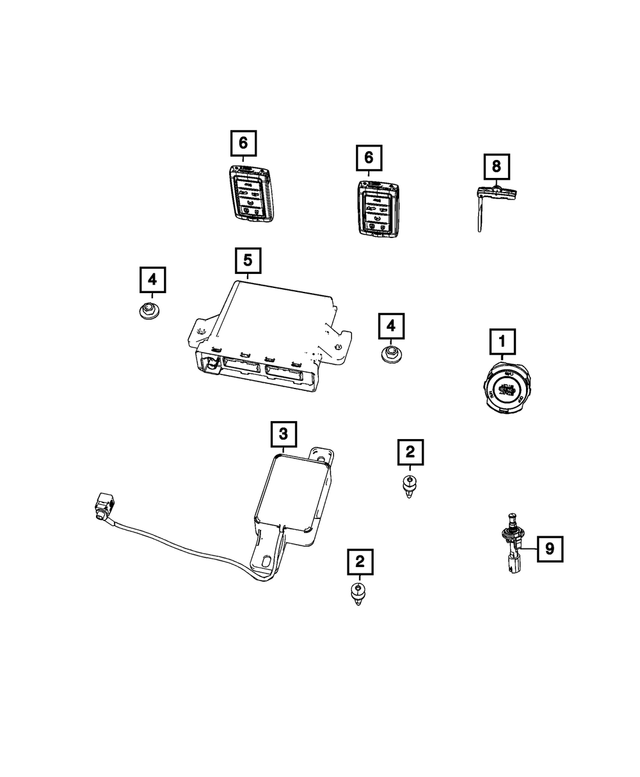 « 68425728AI – Electrical : Entrée Passive Module pour Mopar Image »
