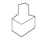 893839821 - Body: Lock Rod Retainer for Audi: A3, A3 Quattro, A4, A4 Quattro, A6, A6 Quattro, A8 Quattro, Allroad Quattro, R8, RS4, S4, S6, S8 Image