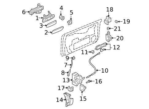 Lock & Hardware for 2007 Audi A4 Quattro #2