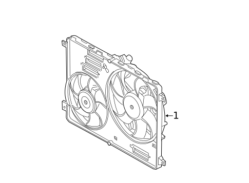 Cooling Fan for 2012 Land Rover Range Rover Evoque #0