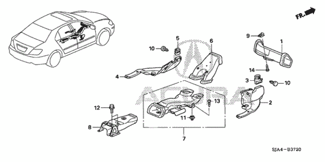 Duct for 2012 Acura RL #0