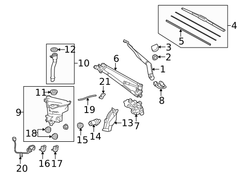 Wipers for 2020 Lexus GX460 #0