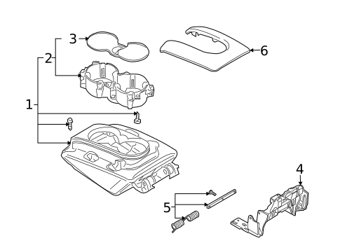 Front Console for 2010 Audi Q7 #3