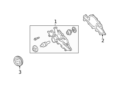 Water Pump for 2002 Ford Taurus #0