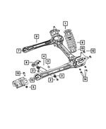 68142533AA - Rear Suspension: Rear Coil Spring for Mopar Image image