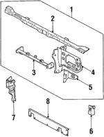 HF0553100A - Cooling System: Radiator Support for Mazda: 929 Image