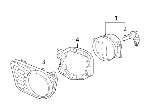 Fog Lamps for 2006 Scion xA #0