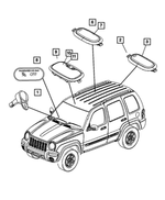 1BC77BD1AA - Electrical: Cargo Lamp for Jeep: Liberty Image