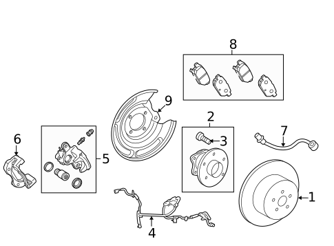 Rear Brakes for 2018 Toyota Corolla #0