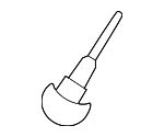 77506TX4A01 - Body: Glove Box Frame Stopper for Honda Image