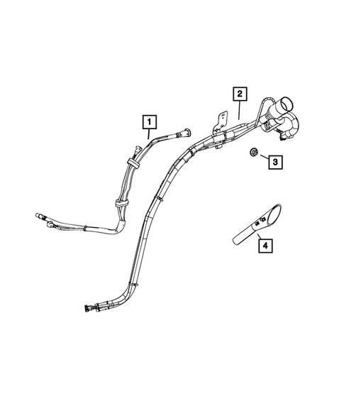 Fuel Tank Filler Tube for 2027 Dodge Durango #0