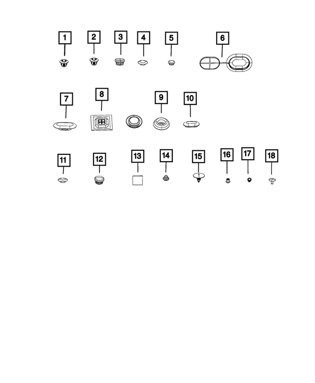 68095811AA - Body Sheet Metal Except Doors: Body Plug for Mopar Image image