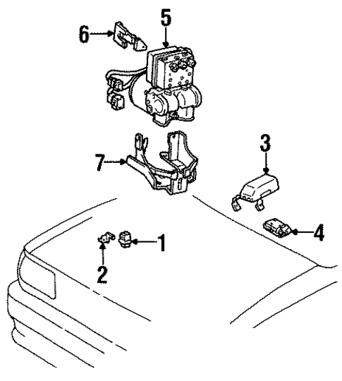 ABS Components for 1996 Toyota T100 #0