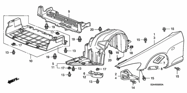 Front Fenders for 2004 Honda S2000 #0