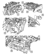 6508571AA - Body Sheet Metal Except Doors: Push On Retainer for Mopar Image