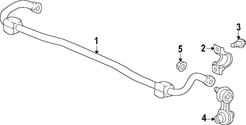 Stabilizer Bar & Components for 2024 Honda Civic #1