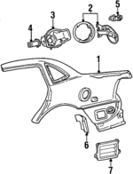 XF1Z5427840AA - Body: Quarter Panel for FORD Image