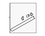 4M0867606H4PK - Body: Upper Gate Trim for Audi Image
