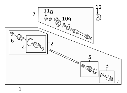 Drive Axles for 2013 Honda Ridgeline #0
