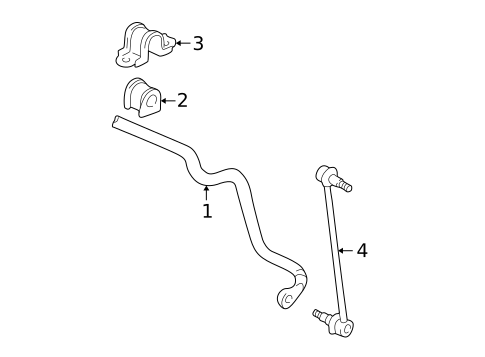 Stabilizer Bar & Components for 2001 Toyota Sienna #0