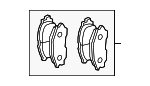 4605C200 - : Brake Pads for Mitsubishi: Outlander PHEV Image