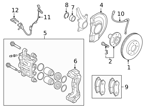 Front Brakes for 2021 Mitsubishi Outlander PHEV #0