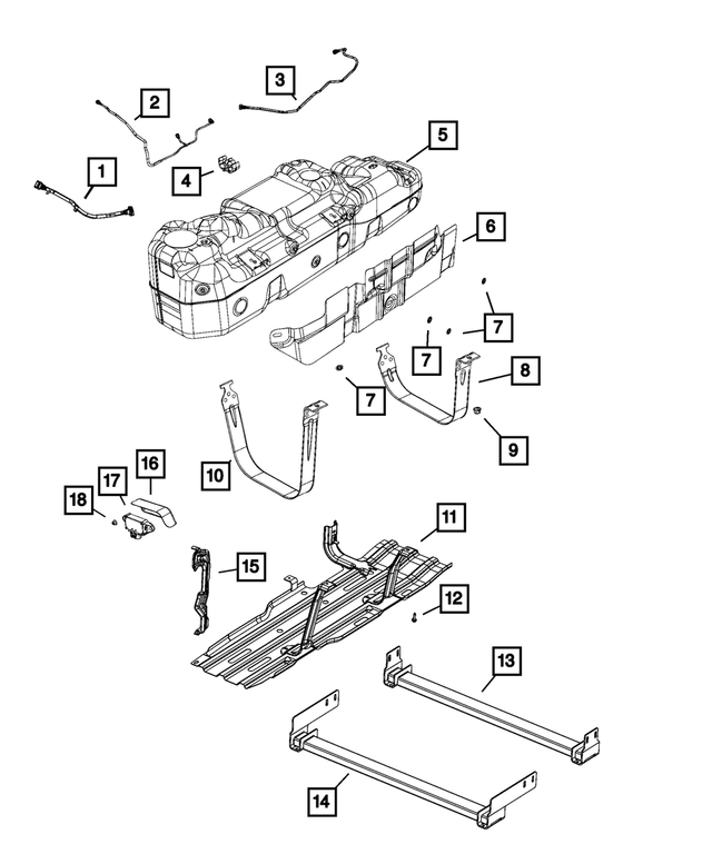 52030169AB - Fuel and Accelerator Pedal: Vent Hose for Mopar Image