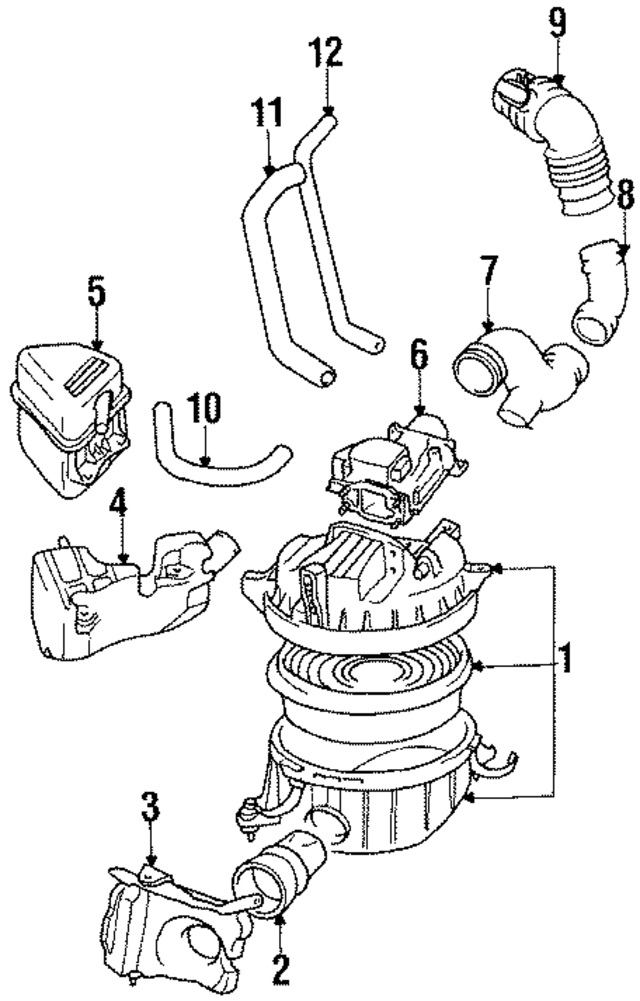 1788165020 - : Engine Air Intake Hose for Toyota Image