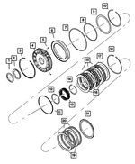 68263853AA - Automatic Transmission Multi-Speed: Transmission 2nd And 4th Clutch Piston Retainer for Chrysler: Aspen | Dodge: Dakota, Durango, Ram 1500, Ram 2500, Ram 3500 | Jeep: Commander, Grand Cherokee, Liberty | Ram: 1500, 1500 Classic, 2500, 3500, Dakota Image