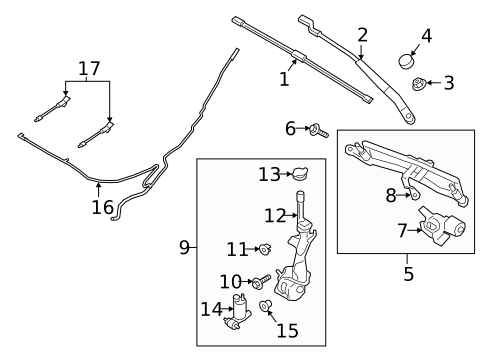 Wiper & Washer Components for 2021 Ford EcoSport #0