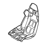 91852190503 - Body: Seat Assembly for Porsche: 718 Boxster, 718 Cayman, 718 Spyder Image