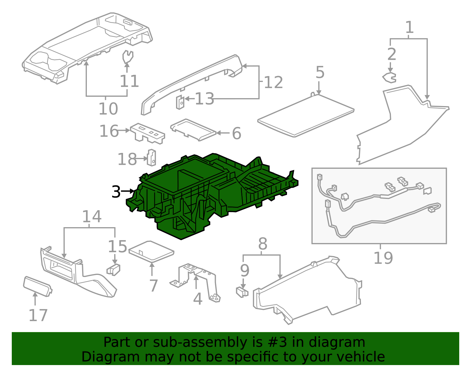 Center Console - Restore OEM Interior Design 83422-THR-A11ZA ...