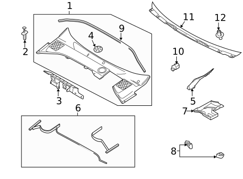 Cowl for 2013 Volvo XC60 #0