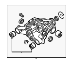 97035001210 - Universals &amp; Rear Axle: Carrier for Porsche: Panamera Image