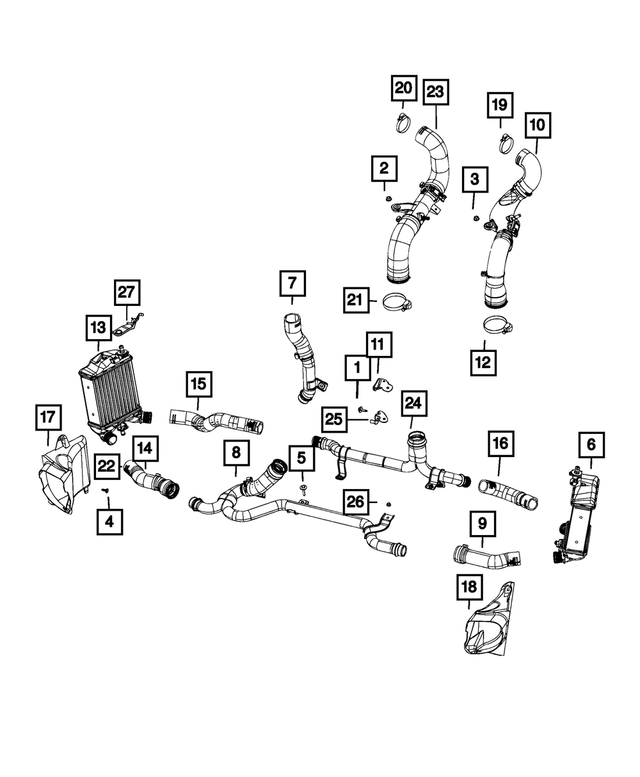 6510097AA - Cooling: Hex Head Bolt for Mopar Image image