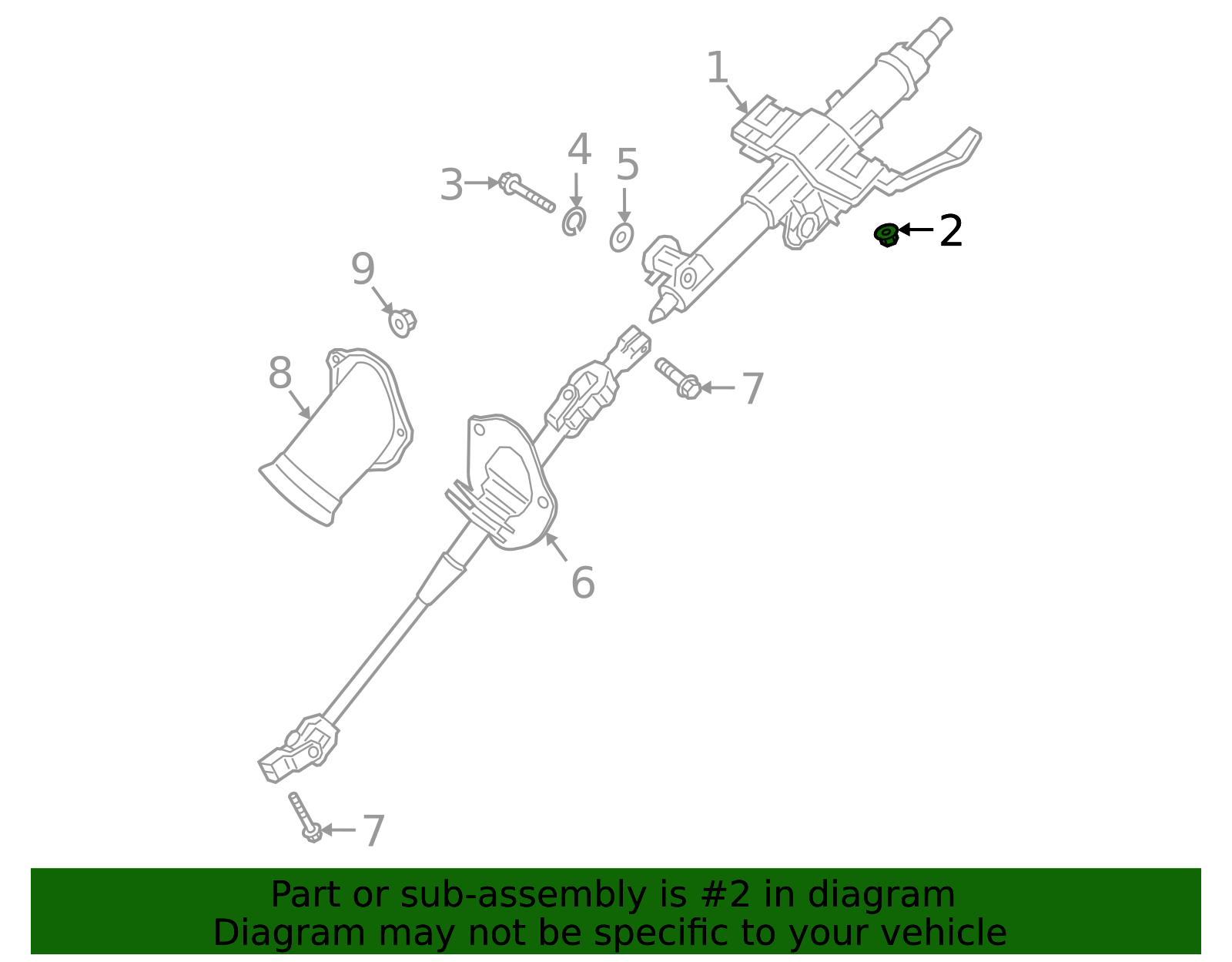 13381-08003 - High-Quality Steering Column Nut for AutoNation Parts