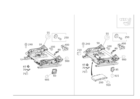 Seat Adjuster for 2018 Mercedes-Benz CLS63 AMG S #0