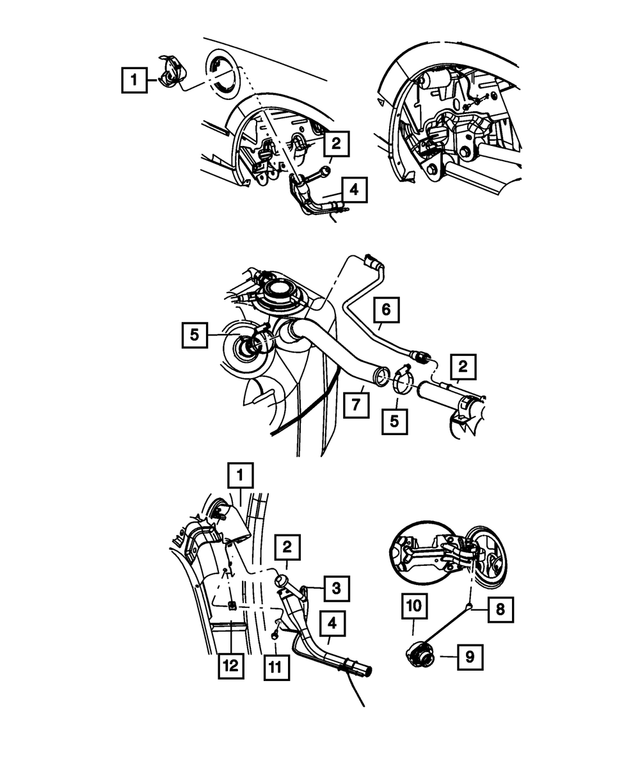 68169822AC - Fuel: Fuel Filler Tube for Mopar Image