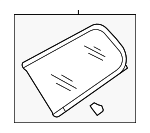 3C9845297BE5AP - Body: Quarter Glass for Volkswagen: Passat Image
