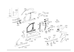 2226379100 - Side Panels: Longitudinal Member for Mercedes-Benz Image