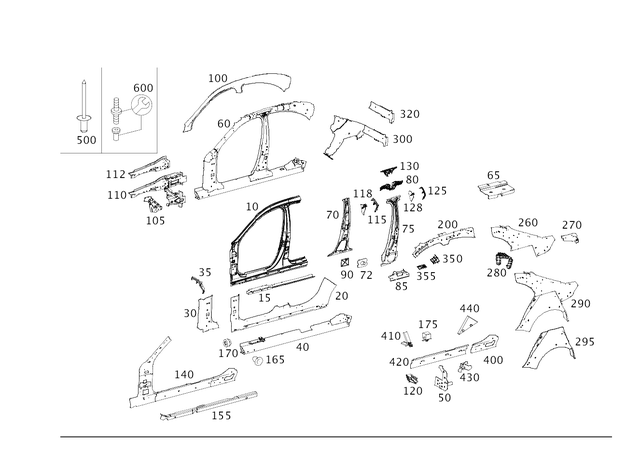 19832310 - Side Panels: Strips for Mercedes-Benz Image image