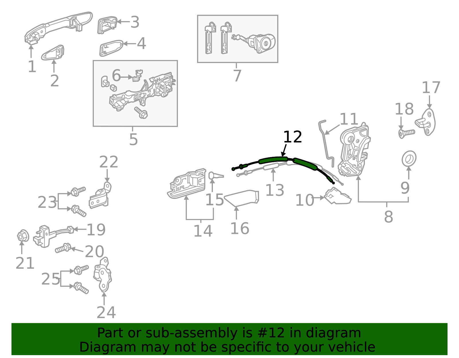 69750-08050 - High-Quality Door Latch Cable for 2021-2024 Toyota Sienna ...