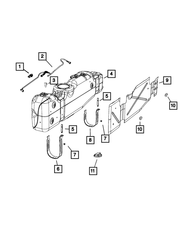 « 68474899AA – Fuel and Accelerator Pedal : Vapeur De Carburant Tube pour Mopar Image »