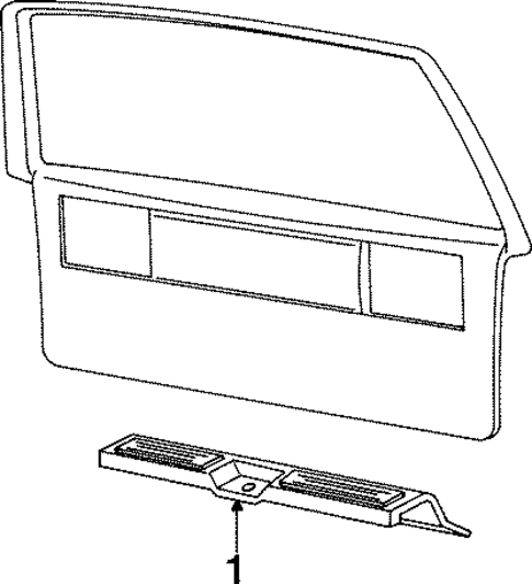 Interior Trim - Rear Body for 1992 Chrysler Town & Country #0